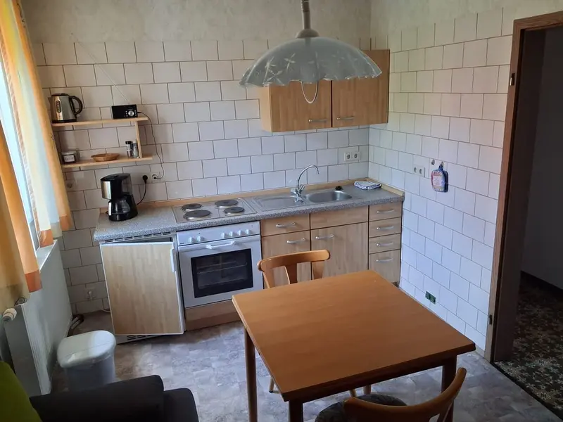 Küche der Ferienwohnung im Gästehaus